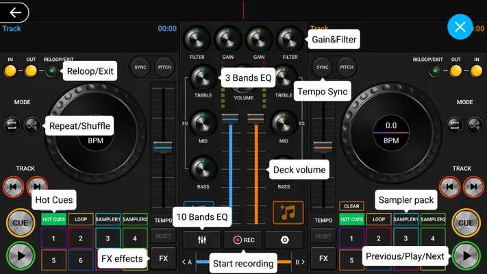 DJ Music Mixer - 3D DJ Player android App screenshot 0